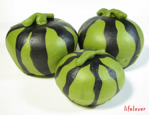 亞爾薩斯抹茶紅豆西瓜包子 亞爾薩斯抹茶紅豆西瓜包子