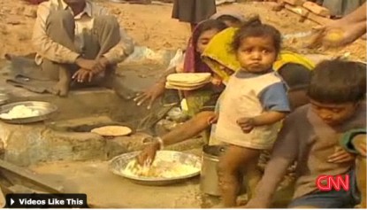 印度貧民窟的印度烙餅 印度貧民窟的印度烙餅