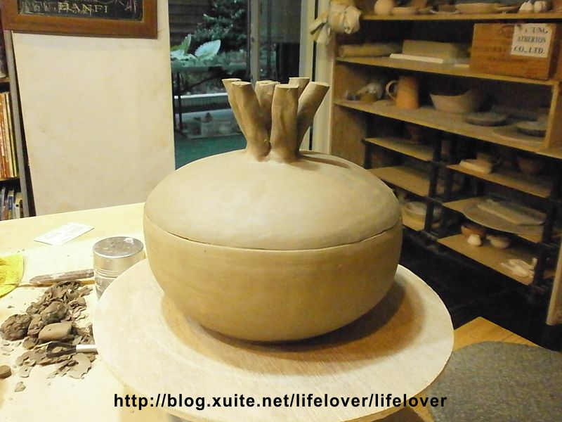 陶藝作品: 菜頭鍋 陶藝作品: 菜頭鍋