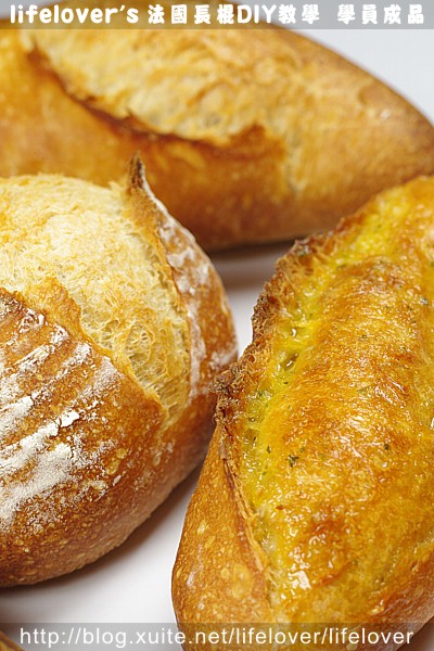 20101217 lifelover’s法國麵包baguette DIY教學學員成品~ (夫妻一起上課, 更添生活樂趣~)